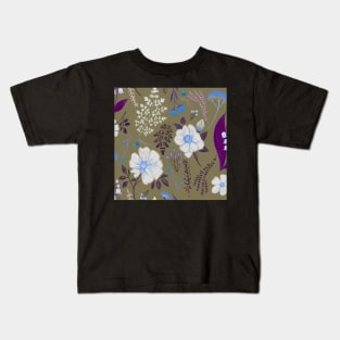 Garden florals and herbs Kids T-Shirt